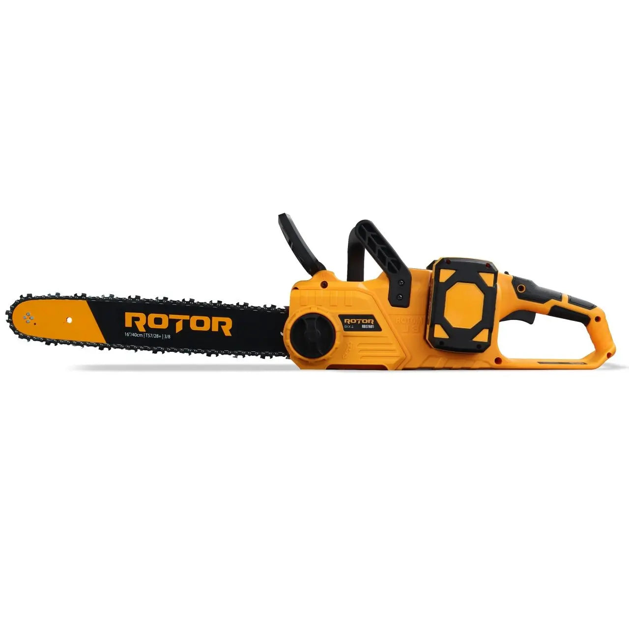 Drujbă cu Acumulatori ROTOR RBS1601 – 36V, Lamă 40cm, 28 Dinți, Încărcător Dublu ROTOR